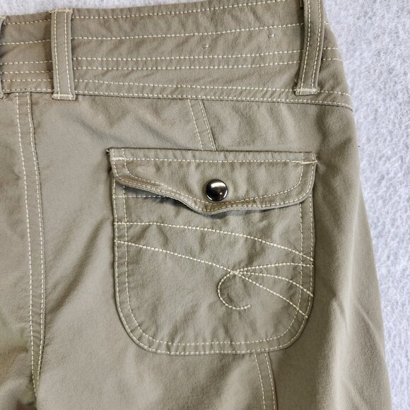 Kuhl Pants Womens 4 Gray Convertible Bootcut Roll Tab Hiking Trails Camping - Picture 9 of 16